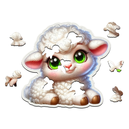 Puzzle Drewniane Owieczka 48 elementów